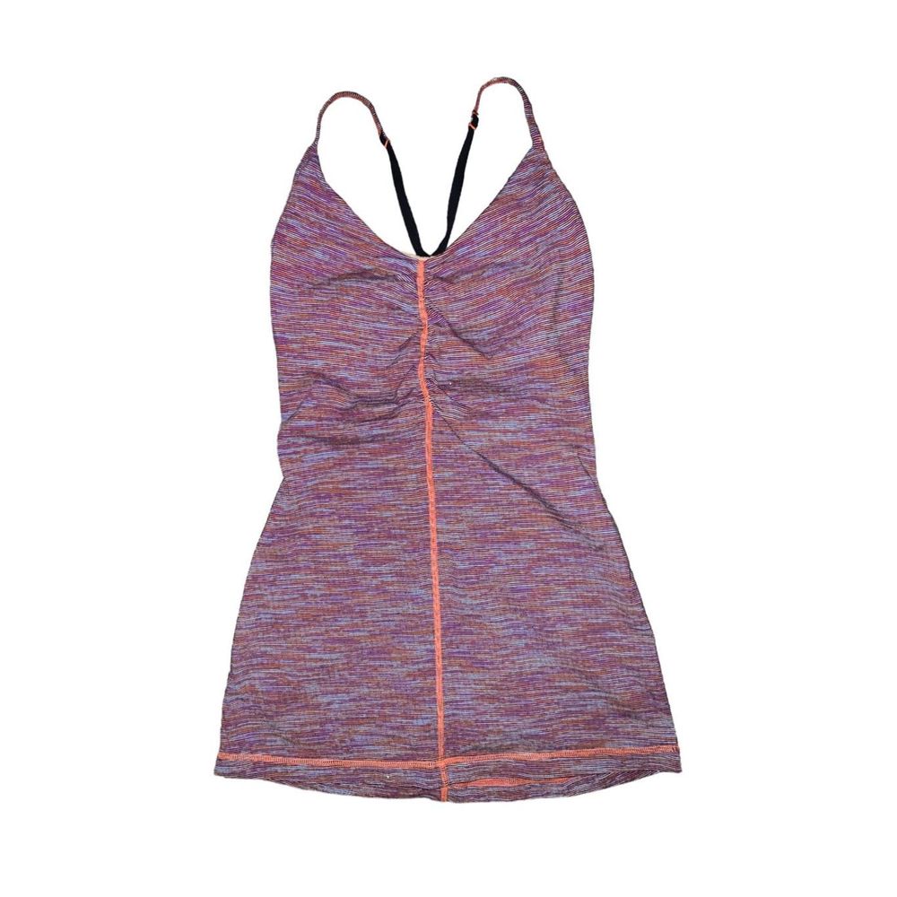 Lululemon Open Your Heart Tank Top, Multicolored, Pink/Blue/Purple,Size 4, Used
